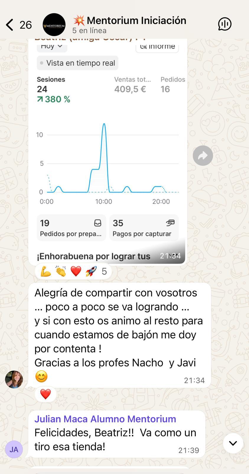 Testimonio WhatsApp 6